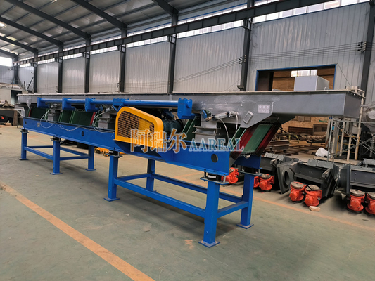 600mm*8000mm Stainless Steel Leaf Spring Eccentric Vibratory Conveyor For Salt Conveying