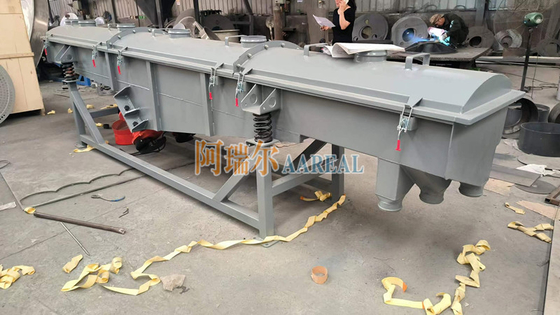 500*4000mm Carbon Steel 2 Decks Linear Vibrating Screen