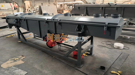 500*4000mm Carbon Steel 2 Decks Linear Vibrating Screen