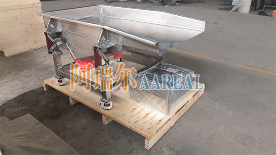 Small Size Mobile Variable Frequency Food Grade Stainless Steel Vibratory Feeder With ROSTA New Shaker Conveyor Suspension For Frozen Rice