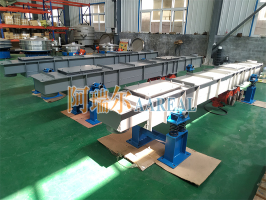 Long Distance Trough Type Vibratory Conveyor For High Temperature Furnace Burden High Titanium Slag Conveying
