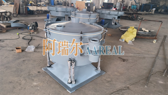 High Efficiency Aluminum Oxide Powder Tumbler Screening Machine With Ultrasonic Mesh Cleaning