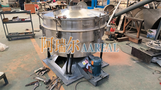 High Efficiency Aluminum Oxide Powder Tumbler Screening Machine With Ultrasonic Mesh Cleaning