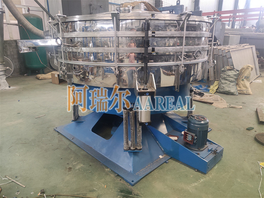 High Efficiency Aluminum Oxide Powder Tumbler Screening Machine With Ultrasonic Mesh Cleaning