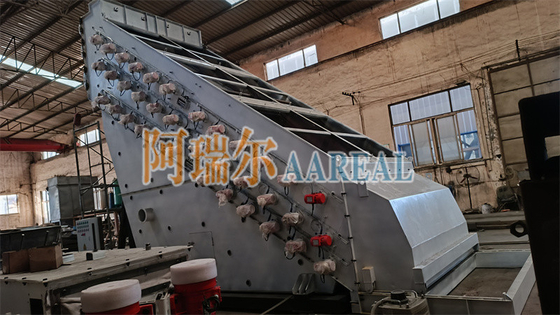 Large Capacity 1~4 Decks 30~50 TPH High Frequency Screen Vibrating Sieve For Calcium Carbonate Precise Classification With Unbalanced Motors for Mesh Cleaning