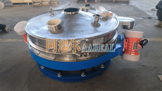 Stainless Steel 400mm~2100mm 1~2 Decks Low Profile Flow Thru Inline Vibrating Control Sieve Vibro Sieve For Chocolate Powder With Double Motors