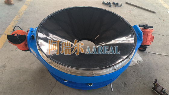 High Performance 400mm~1500mm Stainless Steel 304 Low Profile Flow Thru Separator Inline Vibrating Screen For Lithium Battery Material Lined with Teflon Carbide