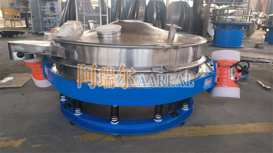 Stainless Steel 400mm~2100mm 1~2 Decks Low Profile Flow Thru Inline Vibrating Control Sieve Vibro Sieve For Chocolate Powder With Double Motors