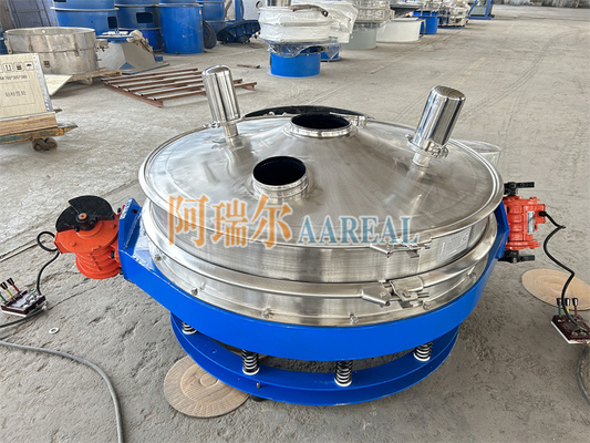 High Performance 400mm~1500mm Stainless Steel 304 Low Profile Flow Thru Separator Inline Vibrating Screen For Lithium Battery Material Lined with Teflon Carbide