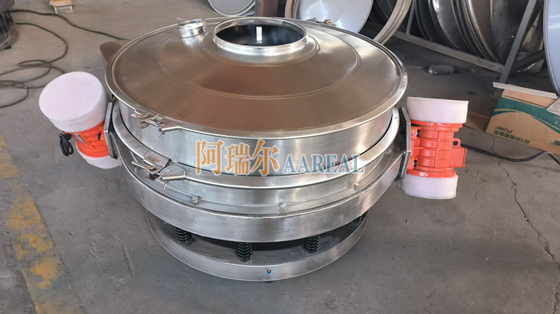 Stainless Steel 400mm~2100mm 1~2 Decks Low Profile Flow Thru Inline Vibrating Control Sieve Vibro Sieve For Chocolate Powder With Double Motors