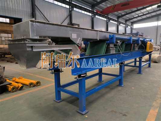 Highly Efficient Energy-saving Light to Medium-duty Stainless Steel 304 Leaf Spring Eccentric Balanced Vibratory Conveyor For Plastic Granules Conveying