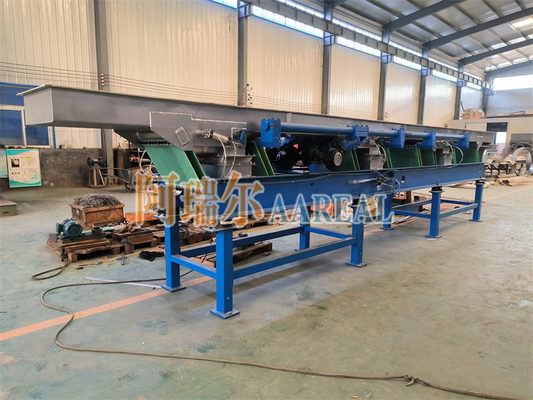 Stainless Steel Leaf Spring Eccentric Vibratory Conveyor For Natural Rubber Cooling Function