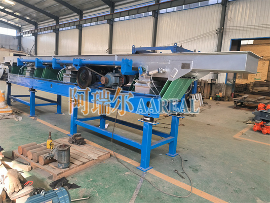 Stainless Steel Leaf Spring Eccentric Vibratory Conveyor For Natural Rubber Cooling Function