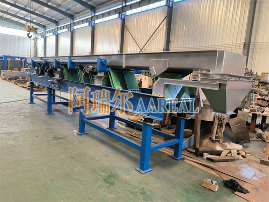 Highly Efficient Energy-saving Light to Medium-duty Stainless Steel 304 Leaf Spring Eccentric Balanced Vibratory Conveyor For Plastic Granules Conveying