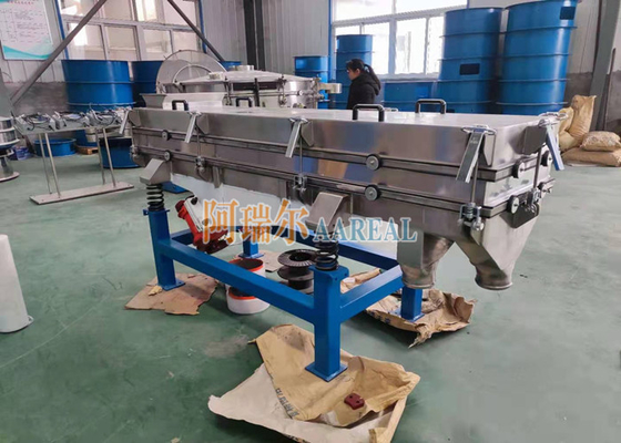 1800*4500mm Stainless Steel Multi-deck Rectangular Linear Vibrating Screen For Sea Salt