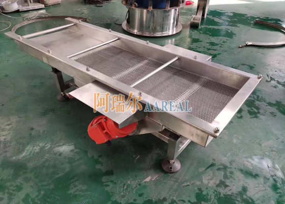 SUS 316L Food Grade Rectangular Linear Vibrating Screen Separator For Jelly Bean