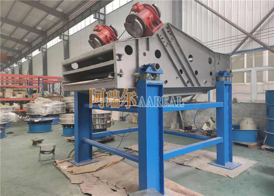 1500*3000mm Rectangular Linear Vibrating Screen For Sugar Stainless Steel