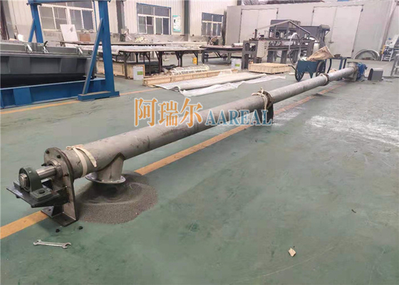 Dia. 219mm Length 9000mm Tubular Screw Conveyor Feeder 316L Food Grade