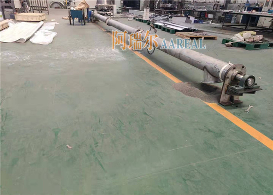 Dia. 219mm Length 9000mm Tubular Screw Conveyor Feeder 316L Food Grade