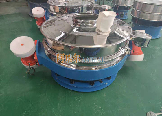 High Performance 400mm~1500mm Stainless Steel 304 Low Profile Flow Thru Separator Inline Vibrating Screen For Lithium Battery Material Lined with Teflon Carbide