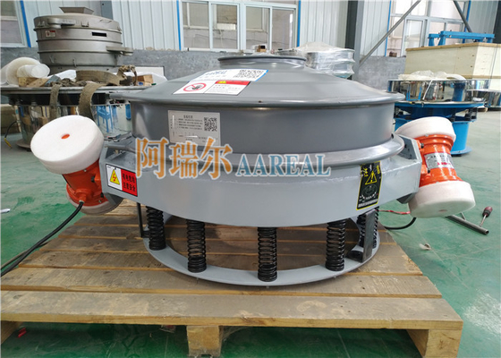 Stainless Steel 1200mm Single Deck Titanium Dioxide Flow-thru Vibrating Sieve for Titanium Dioxide Sprayed With Teflon Inside
