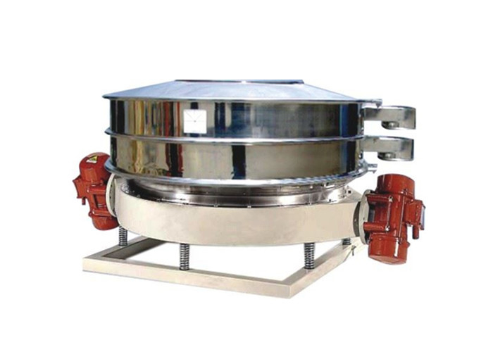 Low Profile Vibro Screen Machine Round Vibrating Separator With Two Screen Layers