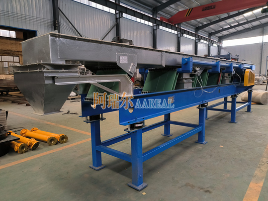 Balance Eccentric Leaf Spring Vibratory Conveyor For Natural Crumb Rubber
