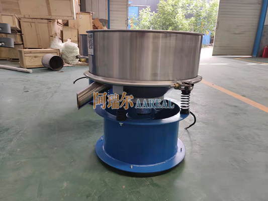 Stainless Steel Simple Structure Single Deck Rotary Vibrating Screen For Powder Coating