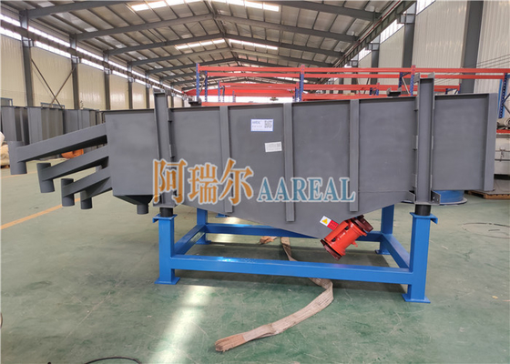 Multi Deck Rectangular Linear Vibrating Screen Separator For Sifting Refractory Material