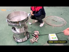 Stainless Steel 304 Noiseless 450mm Small Size Rotary Vibrating Filter Sieve For Soybean Milk